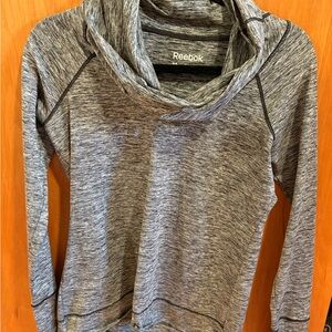 Reebok Heathered Gray Cowl Neck Pullover